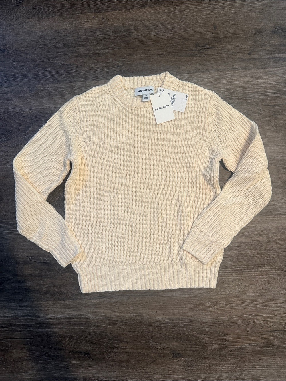 Boy’s Cream Sweater 7/8